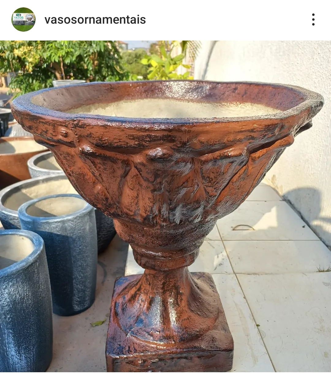 Taça Romana R$ 170,00 tamanho: 50 X 50 cm 